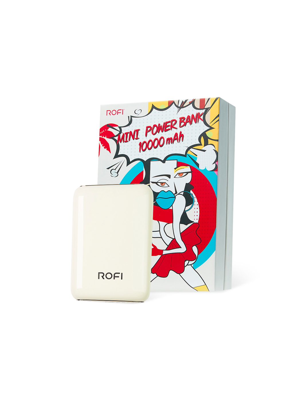 

Внешний аккумулятор MOCOLL Powerbank ROFI Mini Series Белый (Moon White)