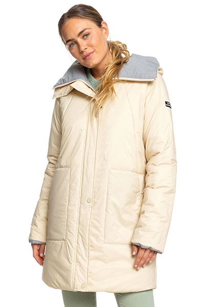 фото Куртка женская roxy freese reversible erjjk03285 бежевая s int