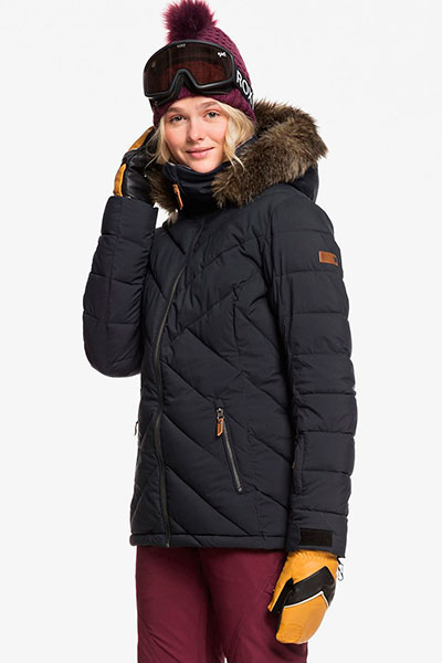 фото Сноубордическая куртка quinn roxy, черный, m