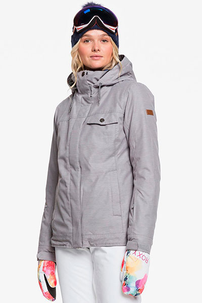фото Сноубордическая куртка billie roxy, серый, s