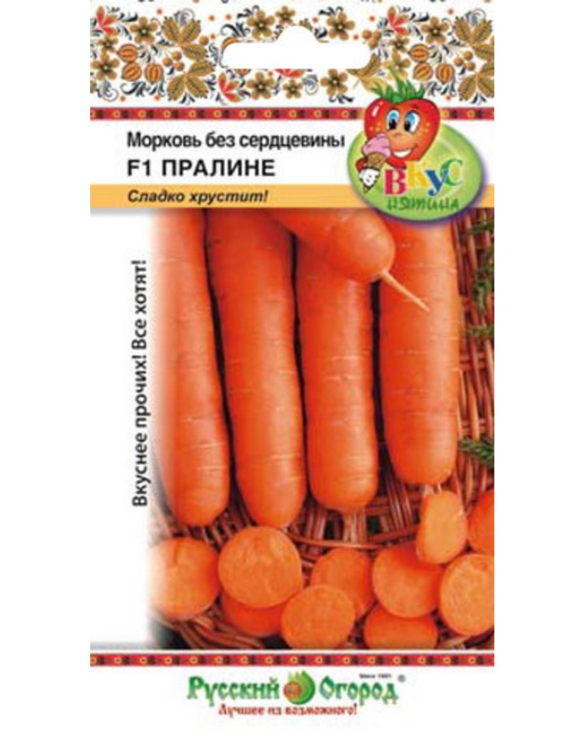 

Семена овощей Русский огород 303024 Морковь без сердцевины Пралине 400 шт.