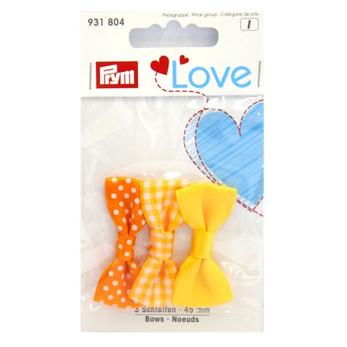 

931804 Love Ленты 45мм желтый 3шт Prym7719256