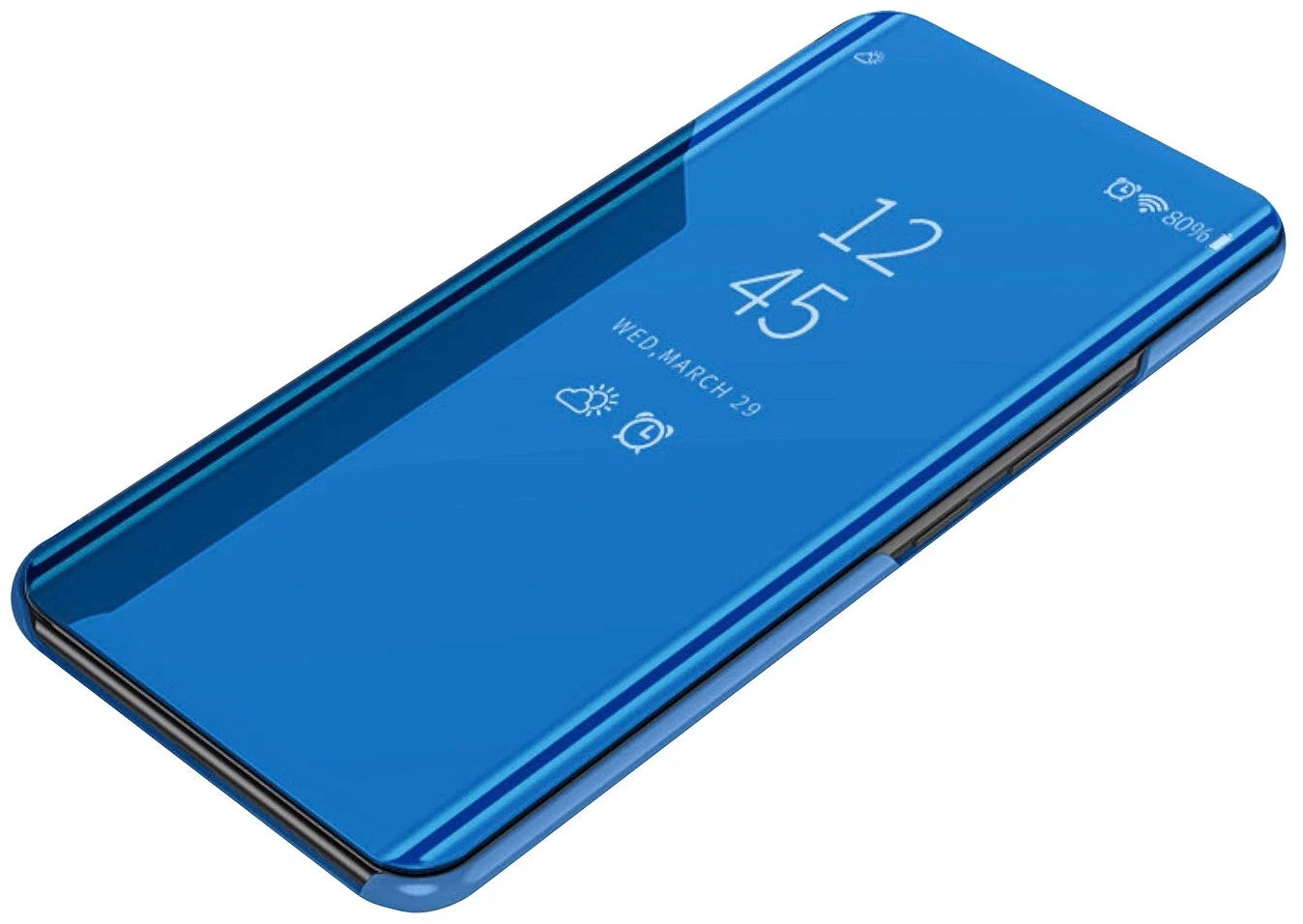 

Чехол-книжка RosCase с дизайном Clear View для Huawei Honor 8X, Синий, RosCase