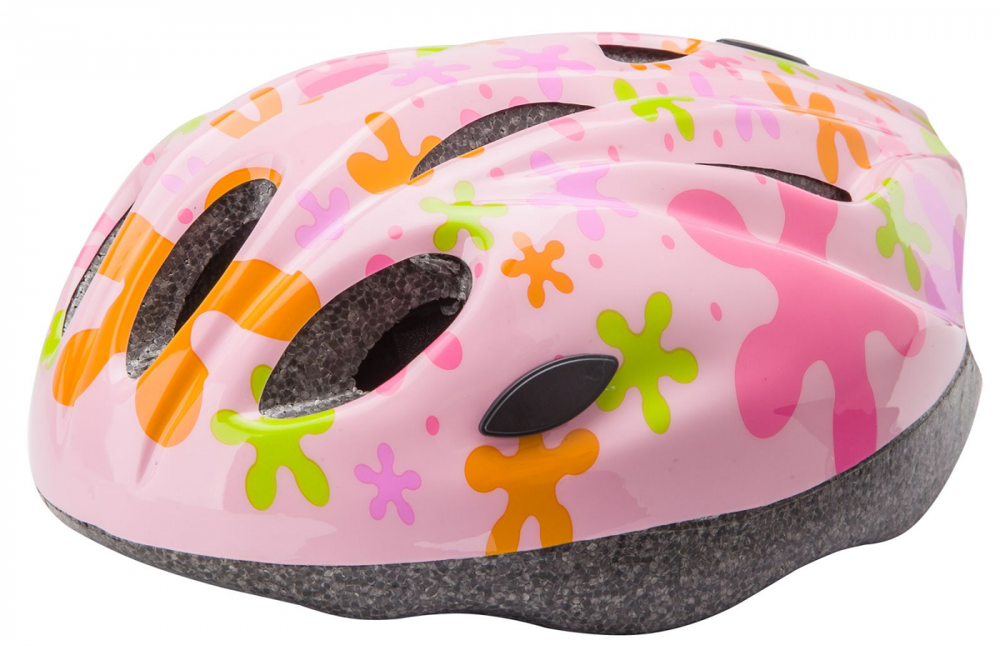 фото Велосипедный шлем stels mv-11 out-mold, зелено-фиолетово-розовый, s