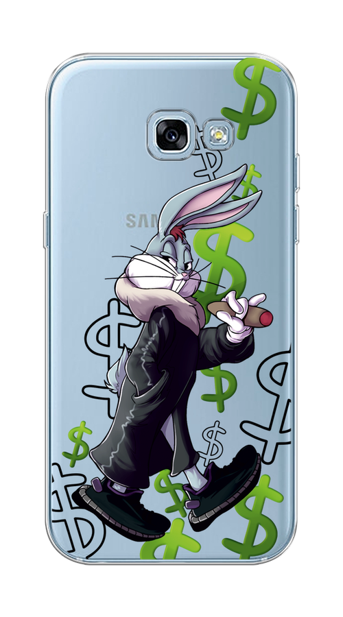 

Чехол на Samsung Galaxy A5 2017 "Rich Bugs Bunny", Зеленый;черный;голубой, 20650-6