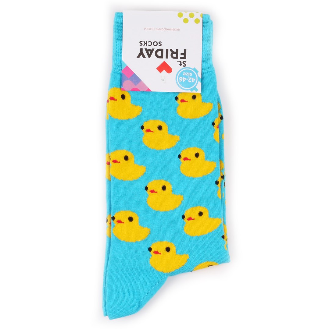 

Носки унисекс St. Friday Socks Уточки голубые 34-37, Голубой, Уточки