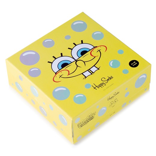 

Носки Happy Socks SpongeBob 6 разноцветные 36-40, SpongeBob 6