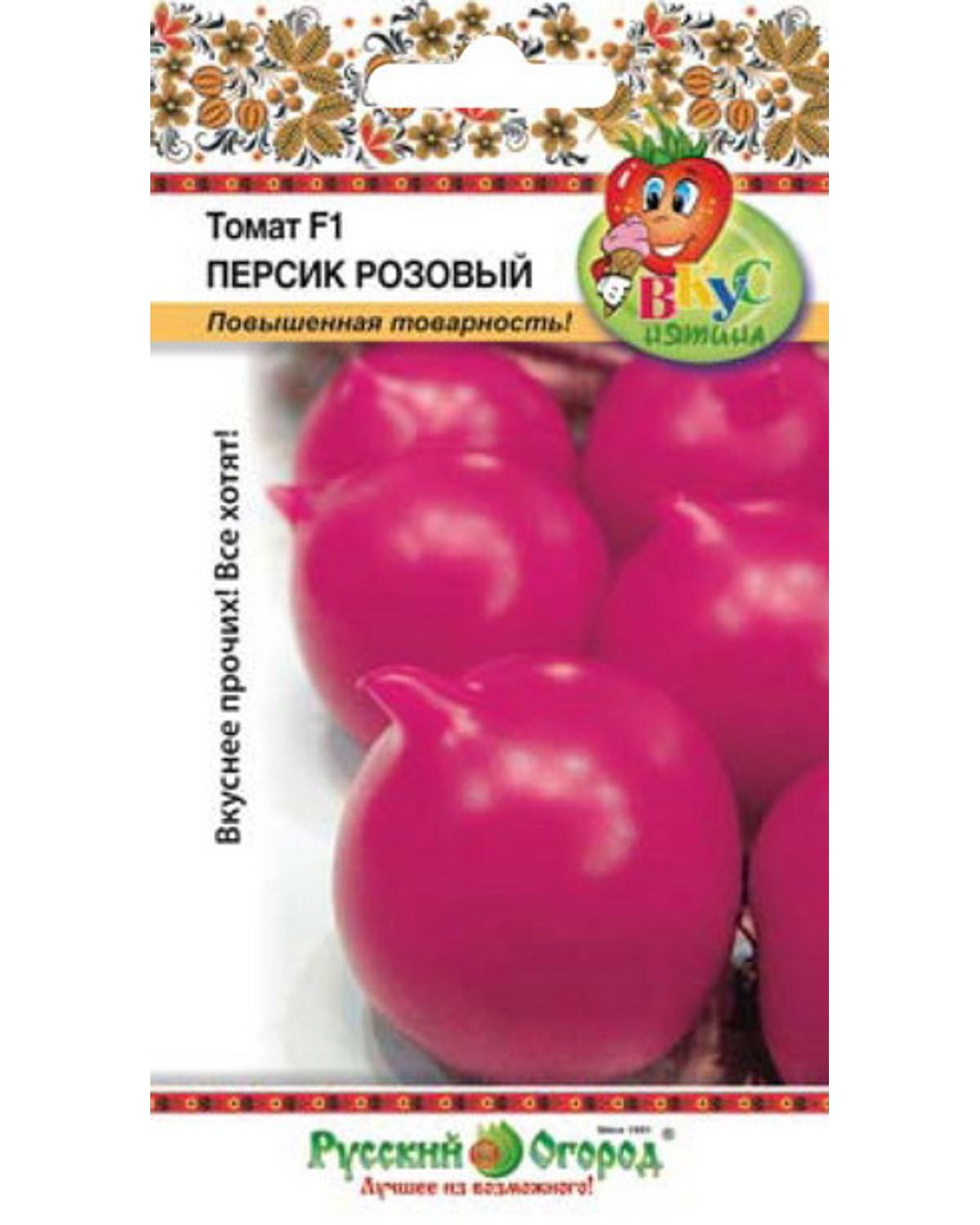 Семена томат Русский огород Персик розовый F1 300302 1 уп.