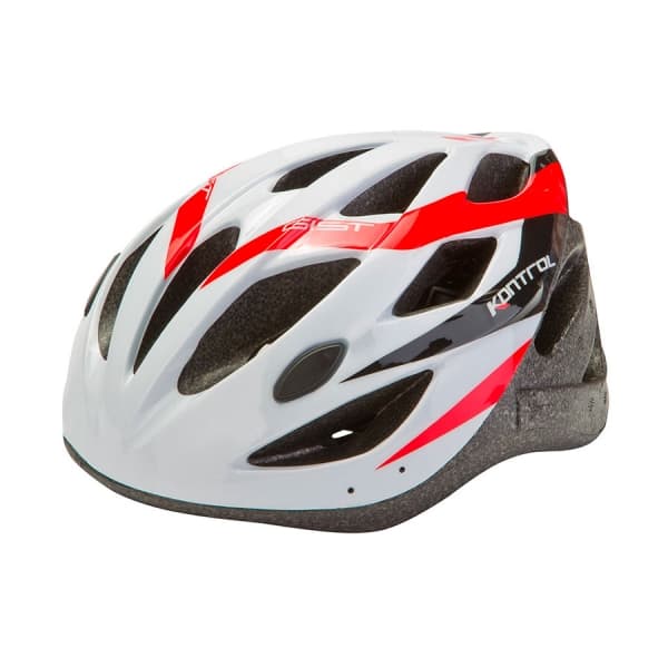 фото Велосипедный шлем stels mv-23 out-mold, бело-красный, m