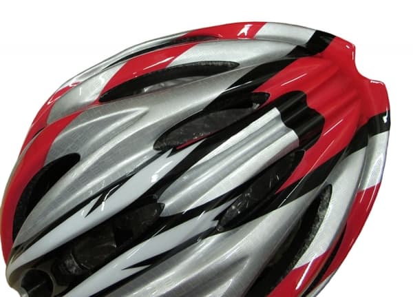 фото Велосипедный шлем stels hw-1, серо-черно-бело-красный, s