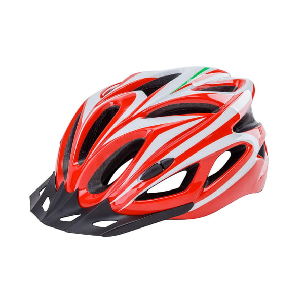 фото Велосипедный шлем stels fsd-hl022 in-mold, бело-красный, l