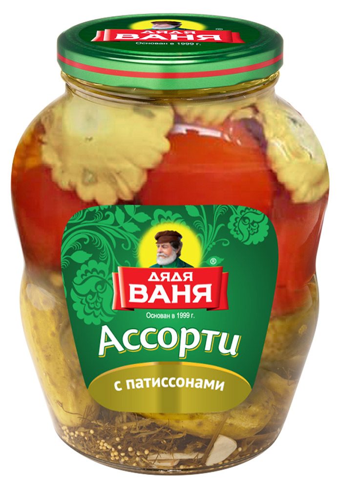 

Ассорти Дядя Ваня овощное с патиссонами 1800г