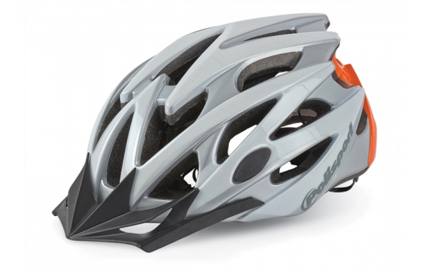 фото Велосипедный шлем polisport twig, white/orange, m