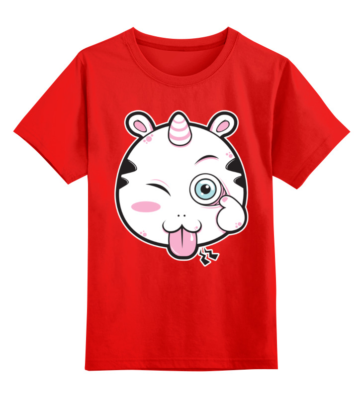 

Детская футболка Printio Единорог unicorn цв.красный р.104, 0000002963877