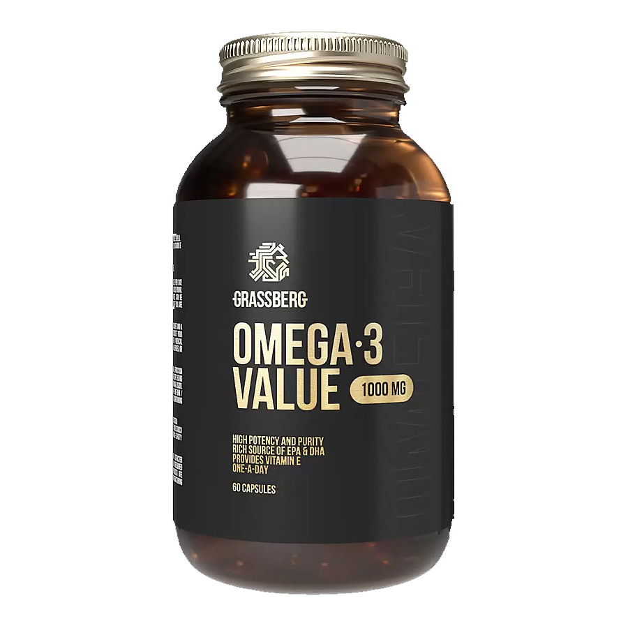 Grassberg Omega-3 Value 30% капсулы 1000 мг 60 шт.