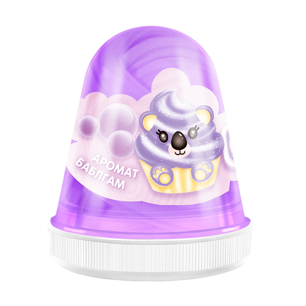 

Слайм MONSTER'S SLIME FL004 Fluffy Бабл-гам фиолетовый