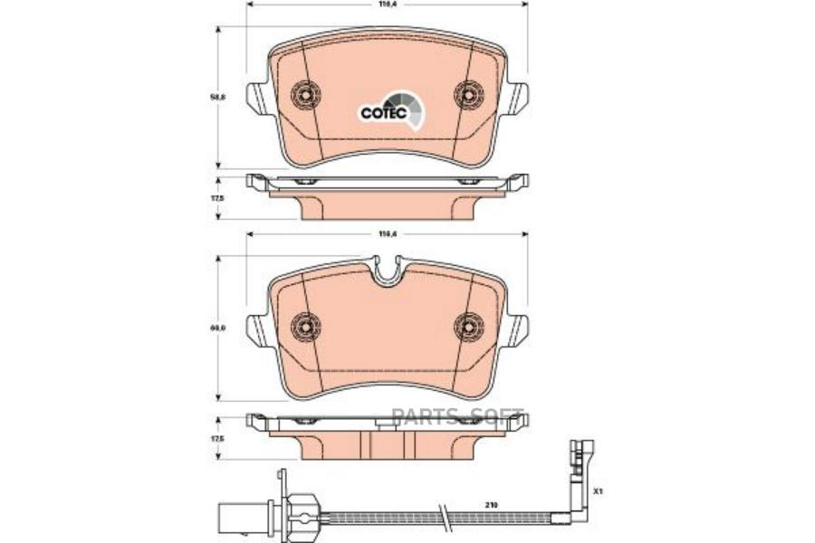 

Колодки Задние Audi A4/A5/A6/A7/Q5 (07-18) / Porsche Macan 14- Zf Russia Gdb1902 Zfr Zf Ru