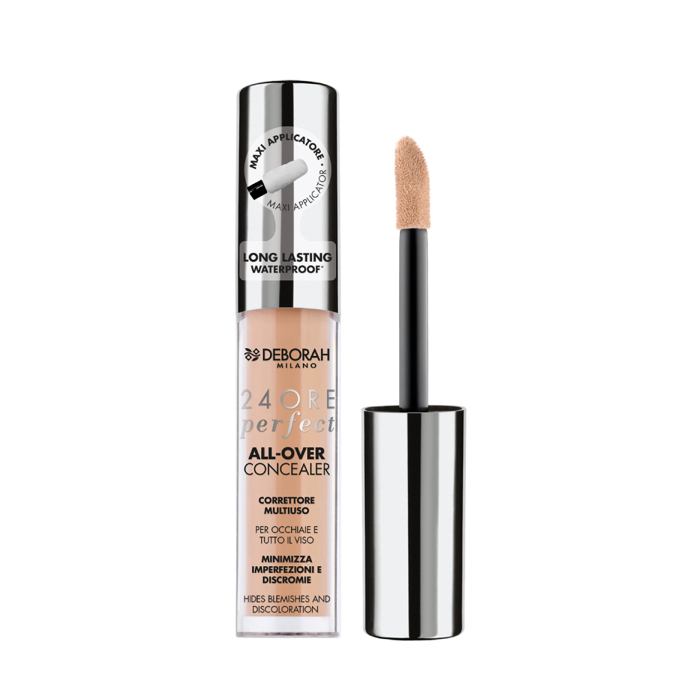 Корректор для лица Deborah Milano 24 Ore Perfect All Over Concealer жидкий, №01 Белый 5,5г lancome мультифункциональный консилер для лица teint idole ultra wear all over concealer