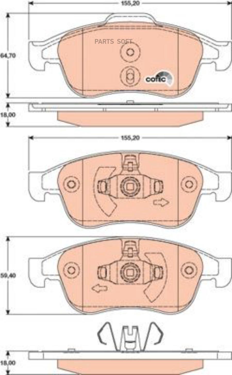 

Колодки Передние Renault Duster 10-/Fluence 10-/Megane Iii 08- Zf Russia Gdb1789 Zfr Zf Ru