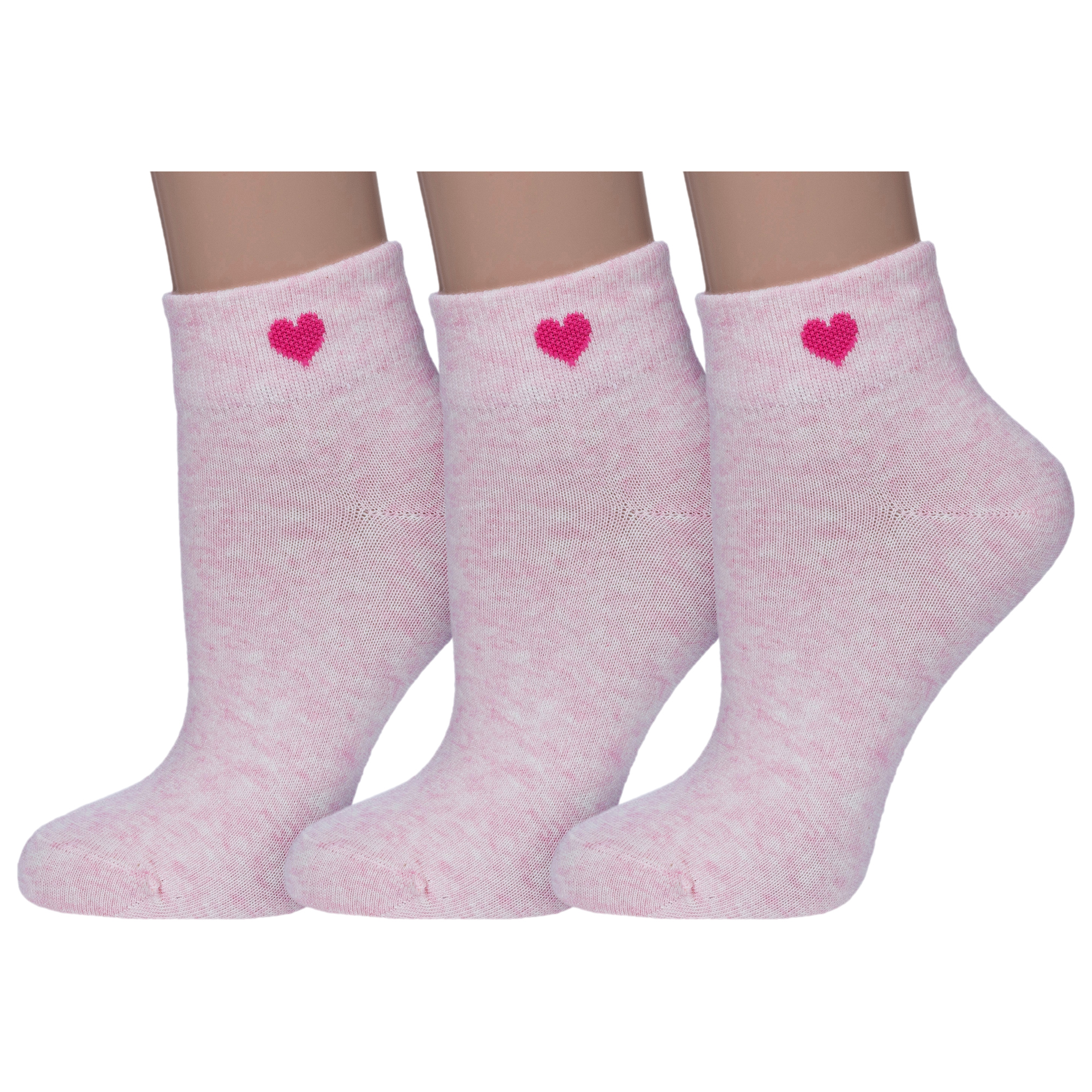 Комплект носков женских НАШЕ 3-422С40 розовых 25