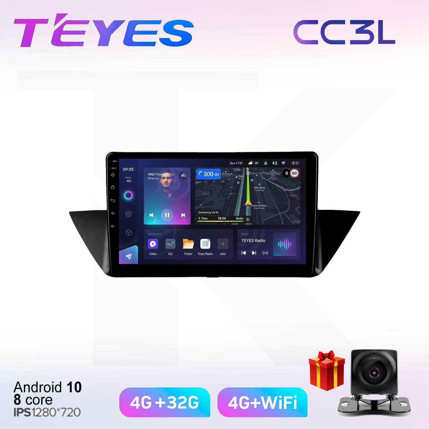 

Автомобильная магнитола Teyes cc3L700091 штатная в штатное место, CC3L