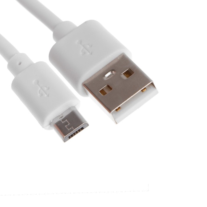 фото Кабель maxvi mc-01 micro usb - usb, 2 а, 1 м, pvc оплетка, белый