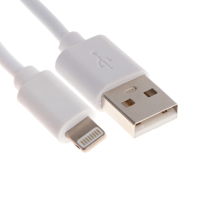 фото Кабель maxvi mc-03 lightning - usb, 2 а, 1 м, pvc оплетка, белый