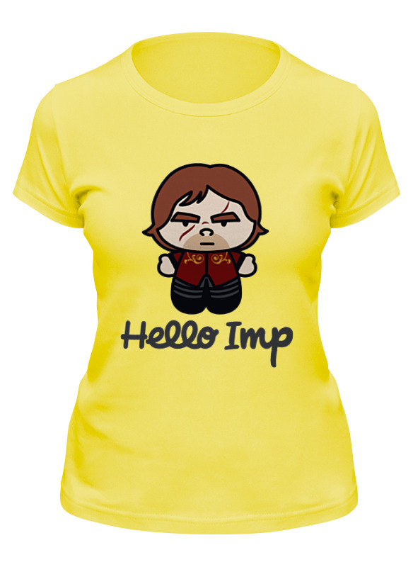 

Футболка женская Printio Hello imp желтая XL, Hello imp