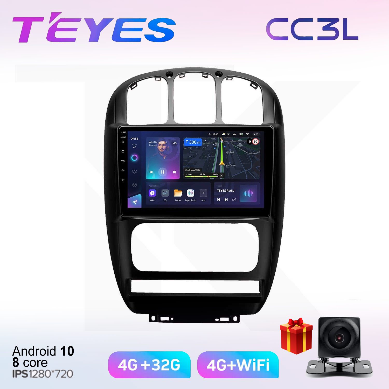 

Автомобильная магнитола Teyes cc3L700351 штатная в штатное место, CC3L