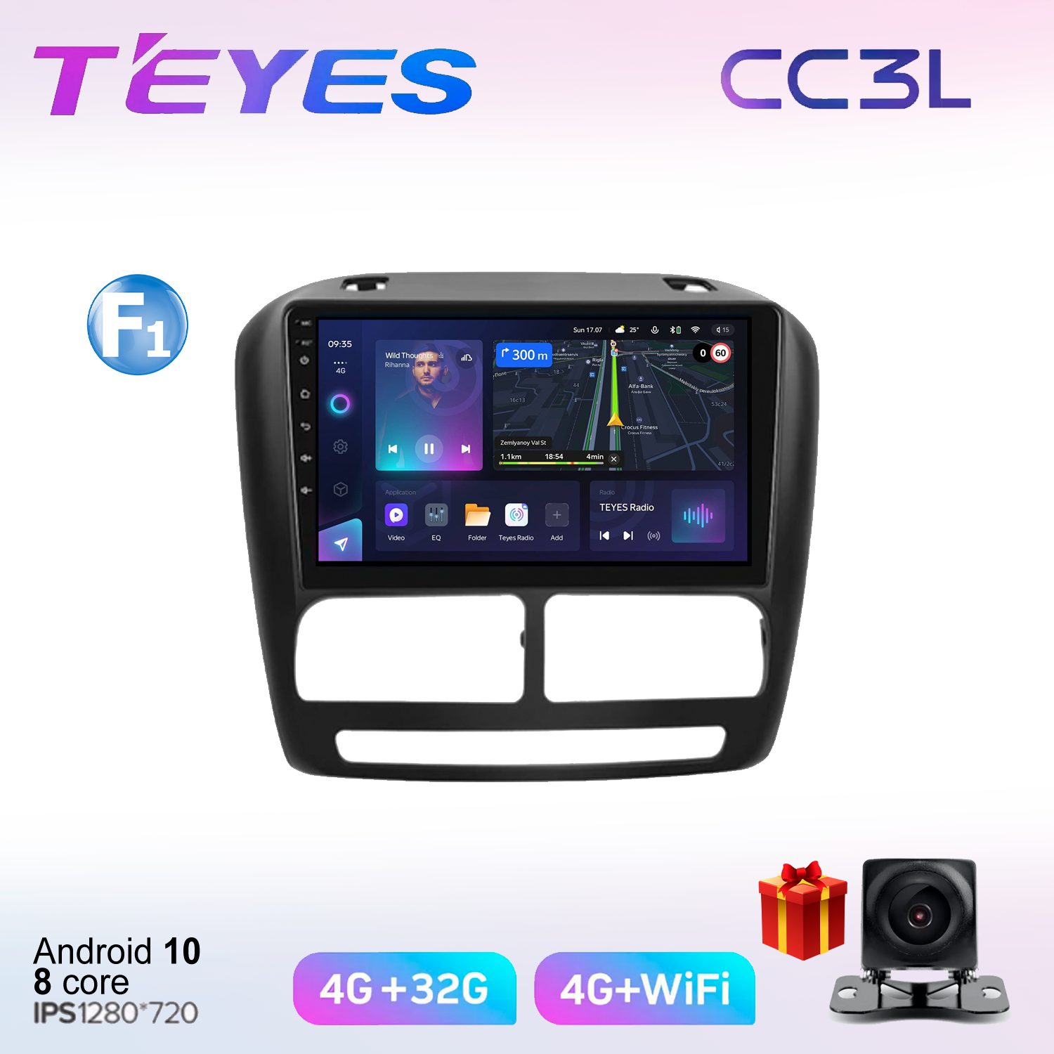 

Автомобильная магнитола Teyes cc3L700371 штатная в штатное место, CC3L