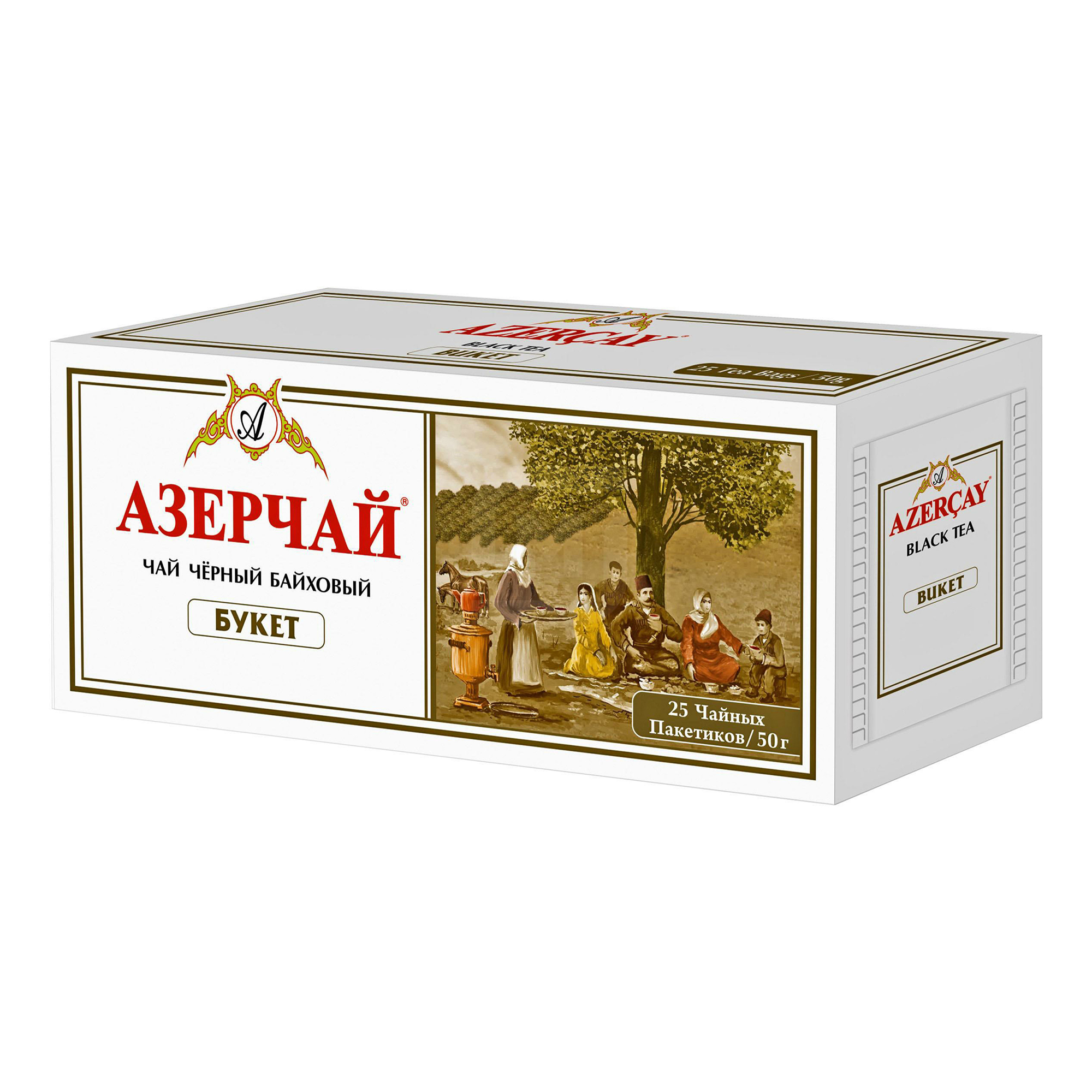 

Чай черный Азерчай байховый 2 г x 25 шт