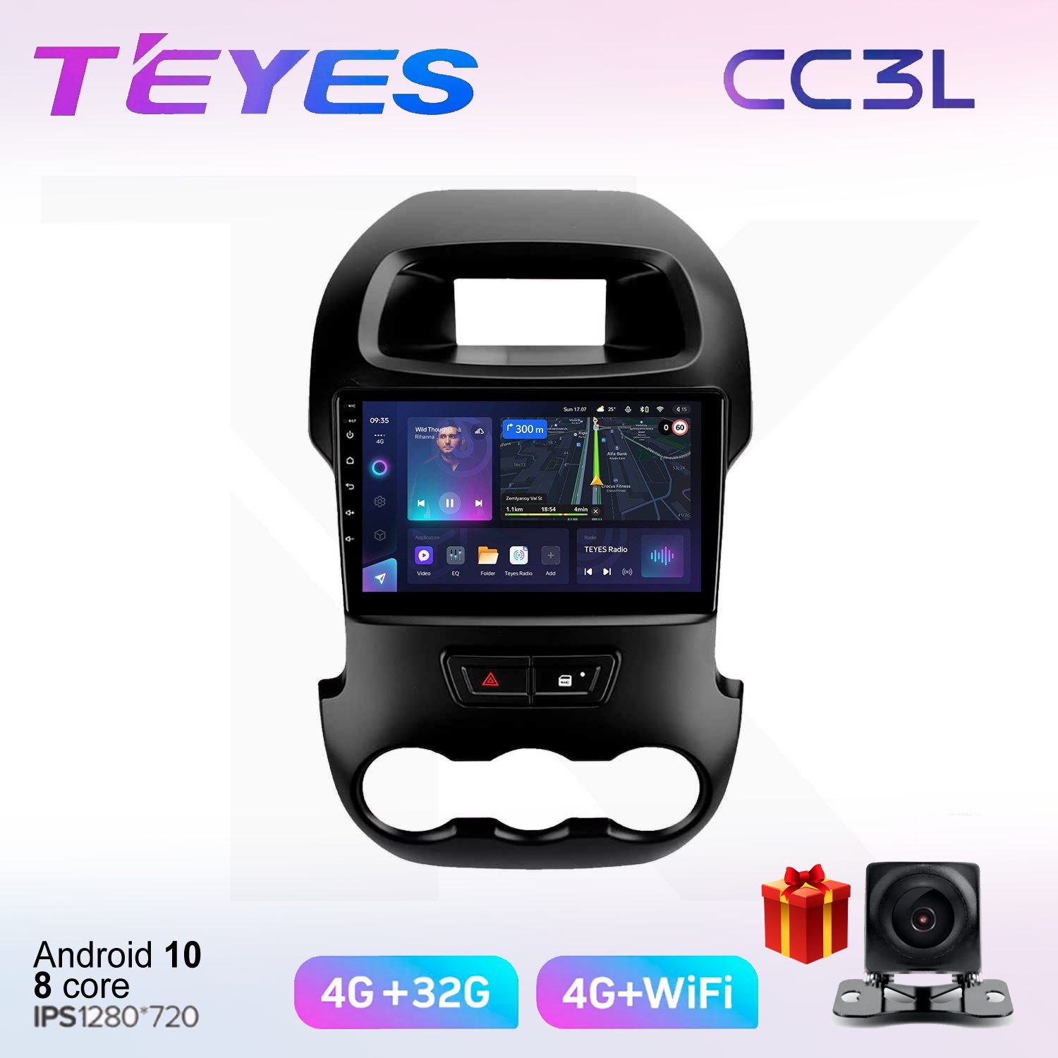 

Автомобильная магнитола Teyes cc3L700541 штатная в штатное место, CC3L