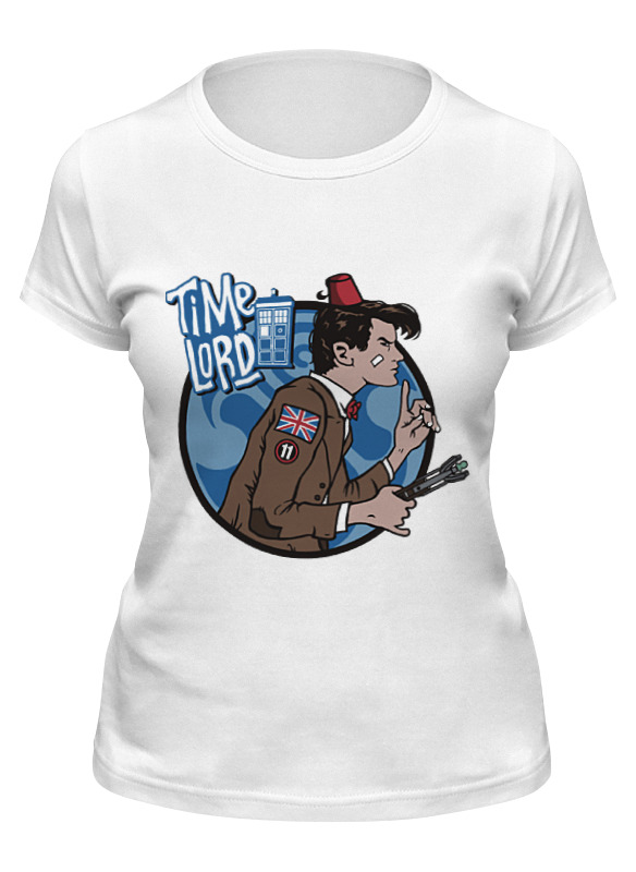 

Футболка женская Printio Доктор кто. time lord белая XL, Белый, Доктор кто. time lord