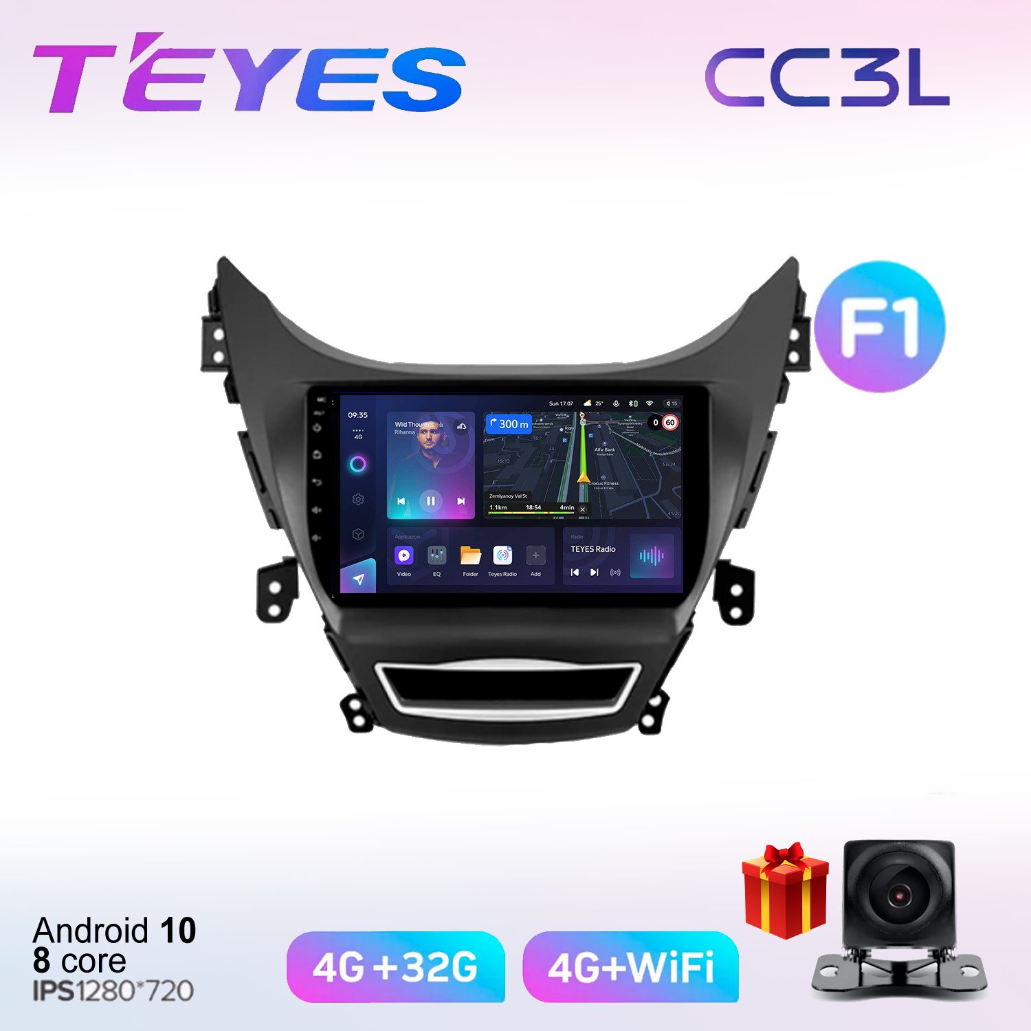 

Автомобильная магнитола Teyes cc3L700941 штатная в штатное место, CC3L