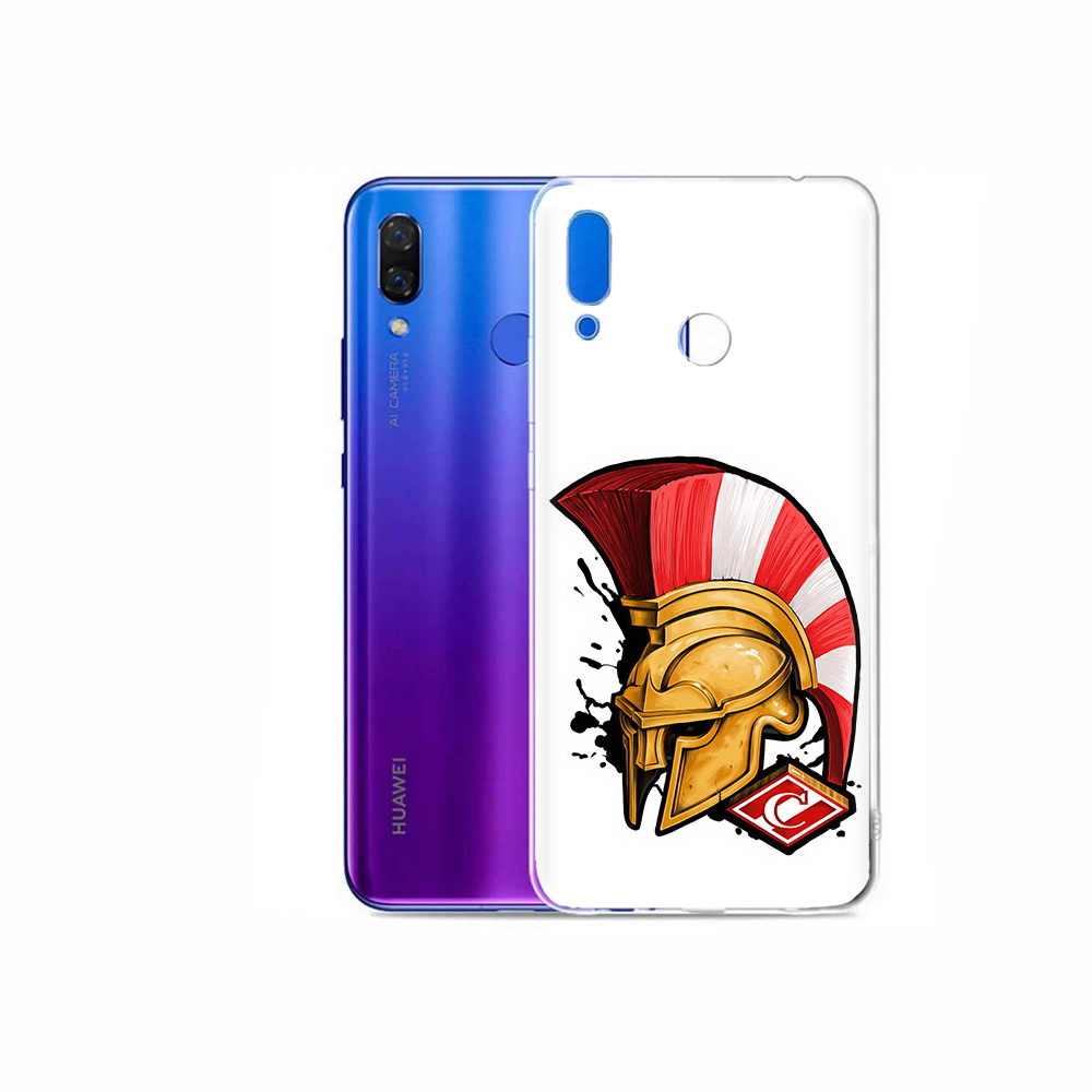 

Чехол MyPads Tocco для Honor Play ФК спартак шлем, Прозрачный, Tocco