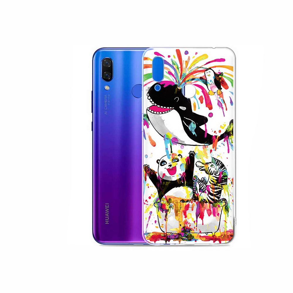 

Чехол MyPads Tocco для Honor Play Хиппи кит, Прозрачный, Tocco