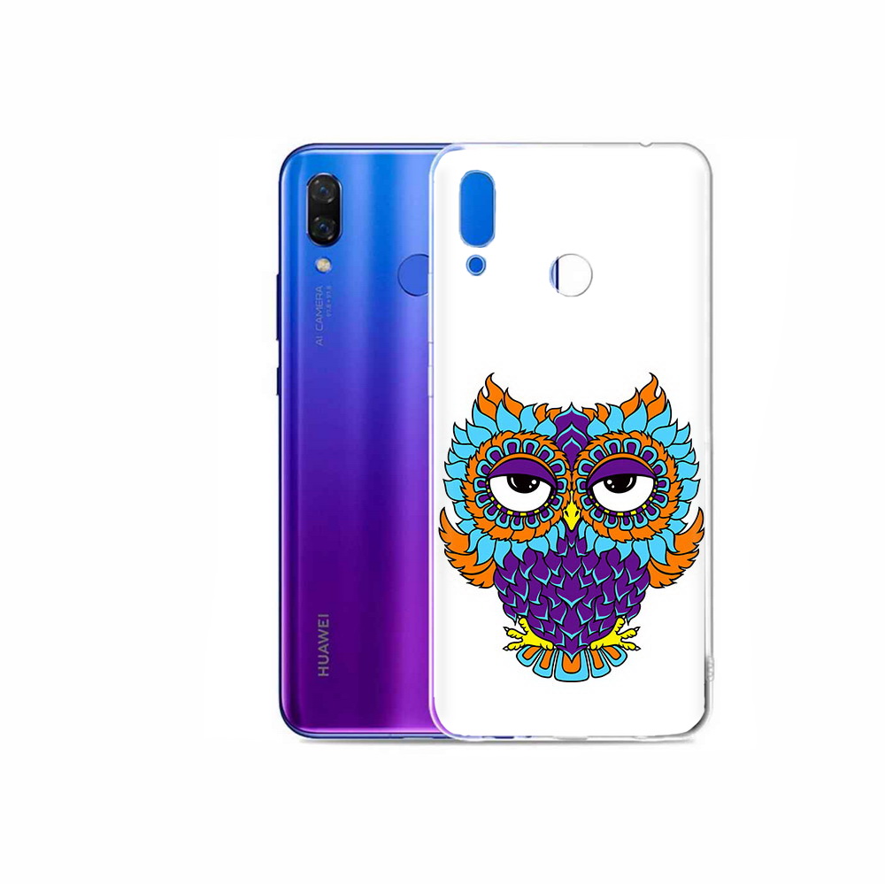 

Чехол MyPads Tocco для Honor Play Цветная сова, Прозрачный, Tocco