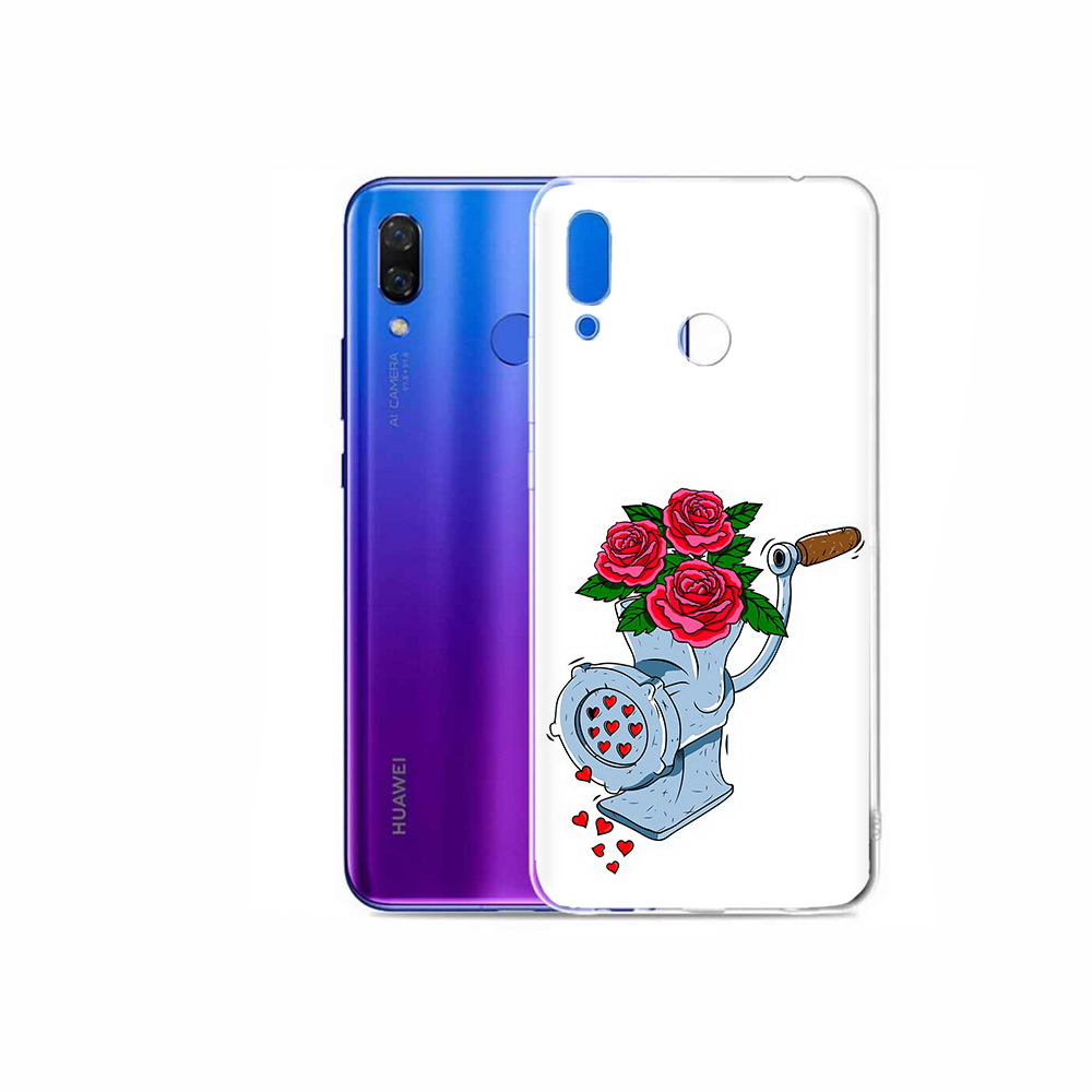 

Чехол MyPads Tocco для Honor Play Цветочные сердца, Прозрачный, Tocco