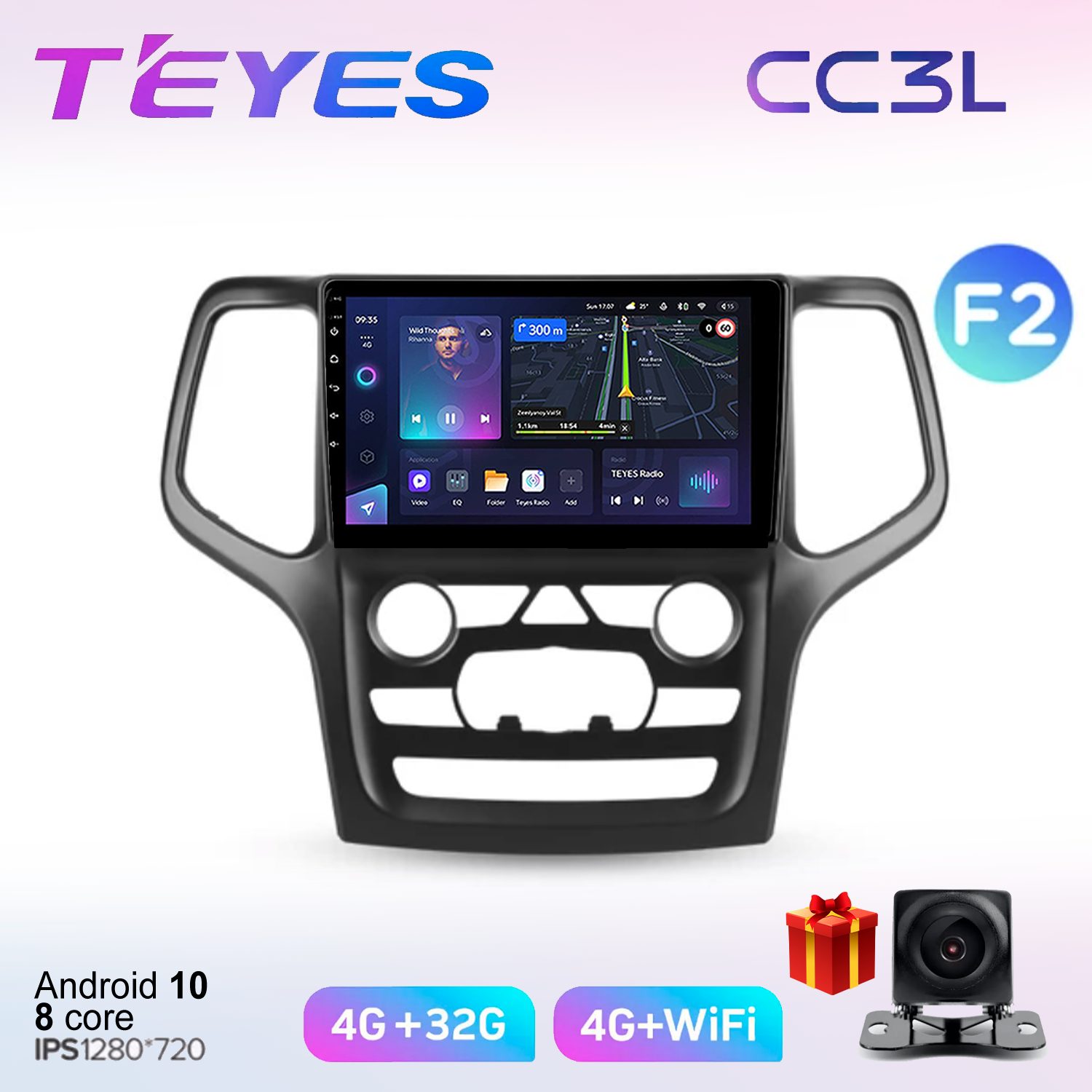 

Автомобильная магнитола Teyes cc3L701371 штатная в штатное место, CC3L