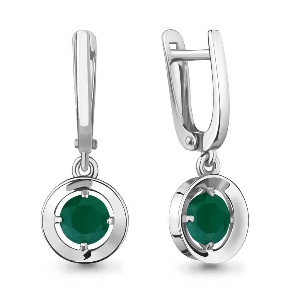 

Серьги из серебра с агатом Aquamarine 4736709_925_р, 4736709_925_р