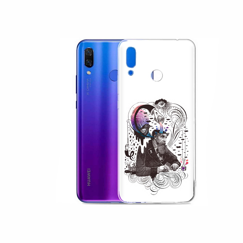

Чехол MyPads Tocco для Honor Play абстракция думающий мужчина, Прозрачный, Tocco
