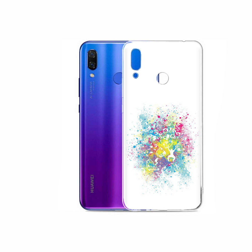 

Чехол MyPads Tocco для Honor Play акварель абстракция, Прозрачный, Tocco