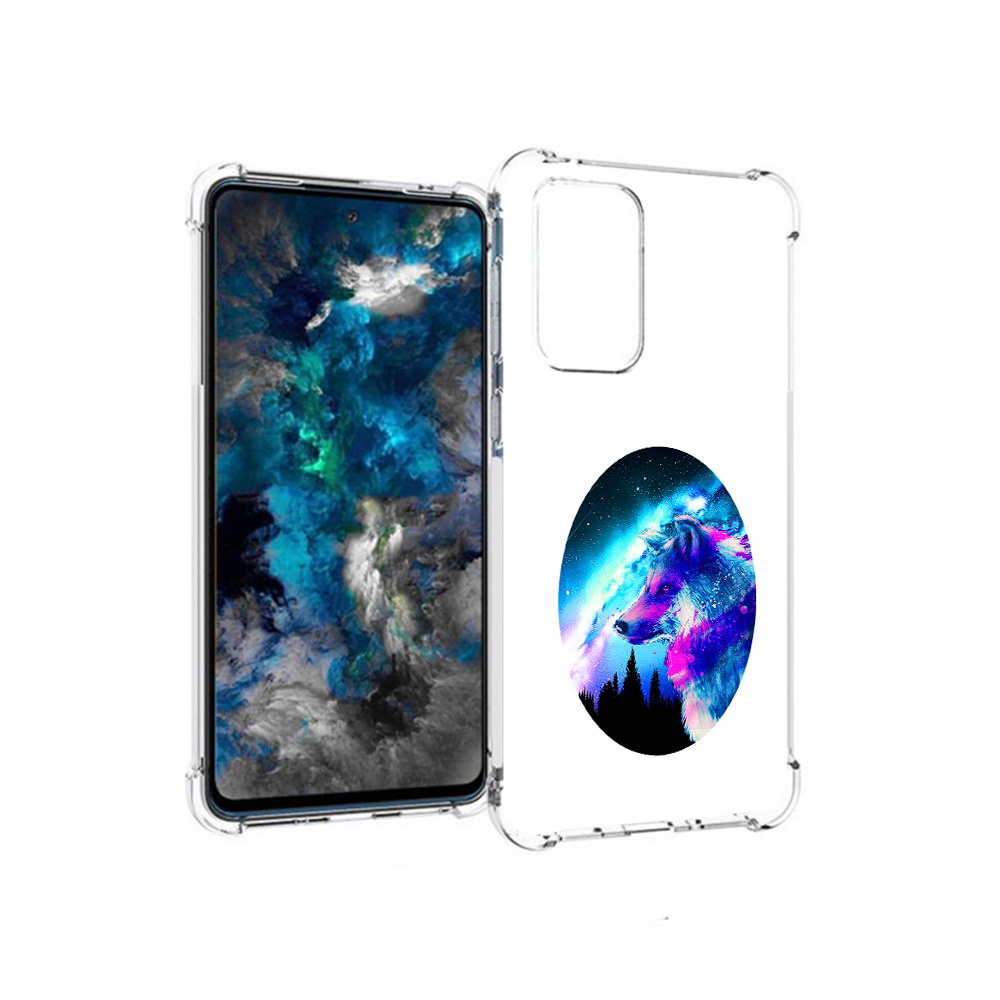 

Чехол MyPads Tocco для Samsung Galaxy A33 5G голубой волк, Прозрачный, Tocco