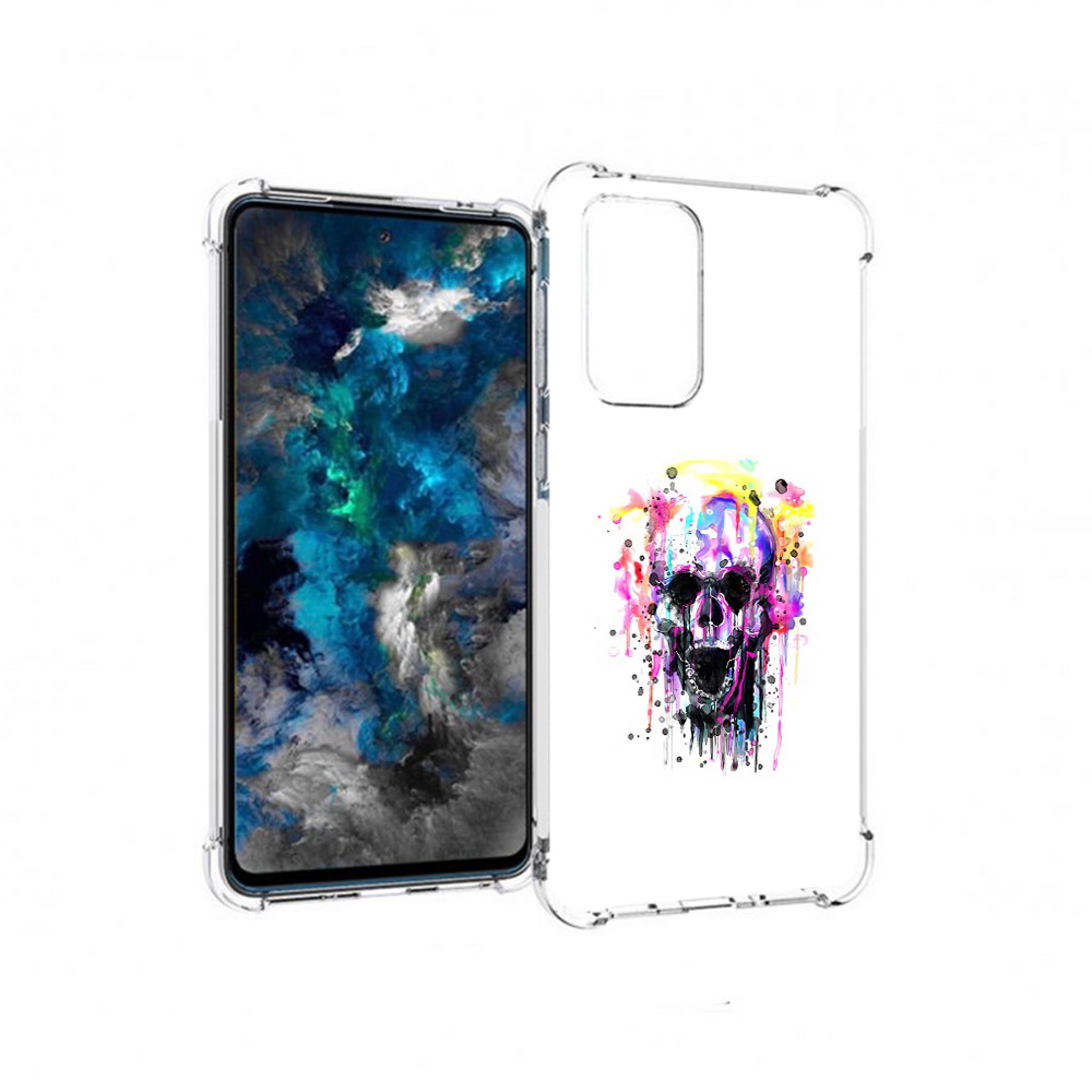 

Чехол MyPads Tocco для Samsung Galaxy A33 5G граффити череп, Прозрачный, Tocco