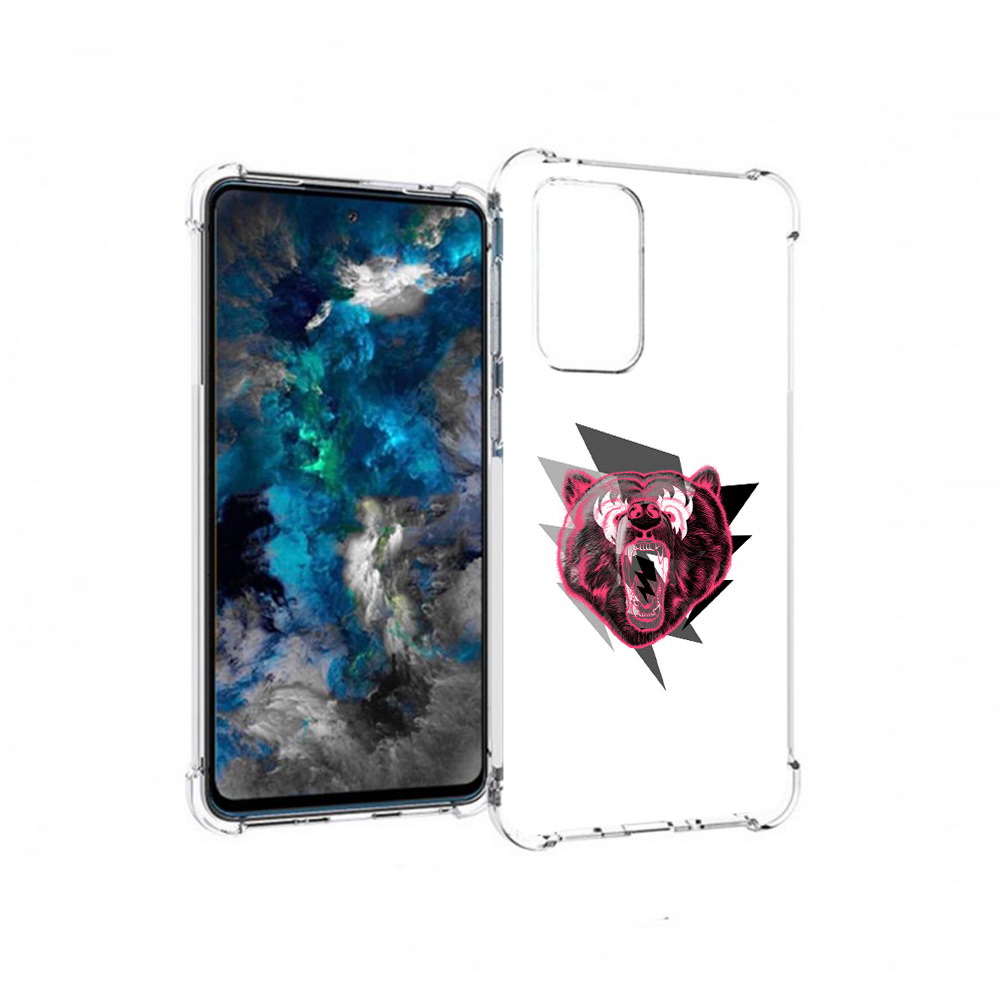 

Чехол MyPads Tocco для Samsung Galaxy A33 5G грозовой медведь, Прозрачный, Tocco