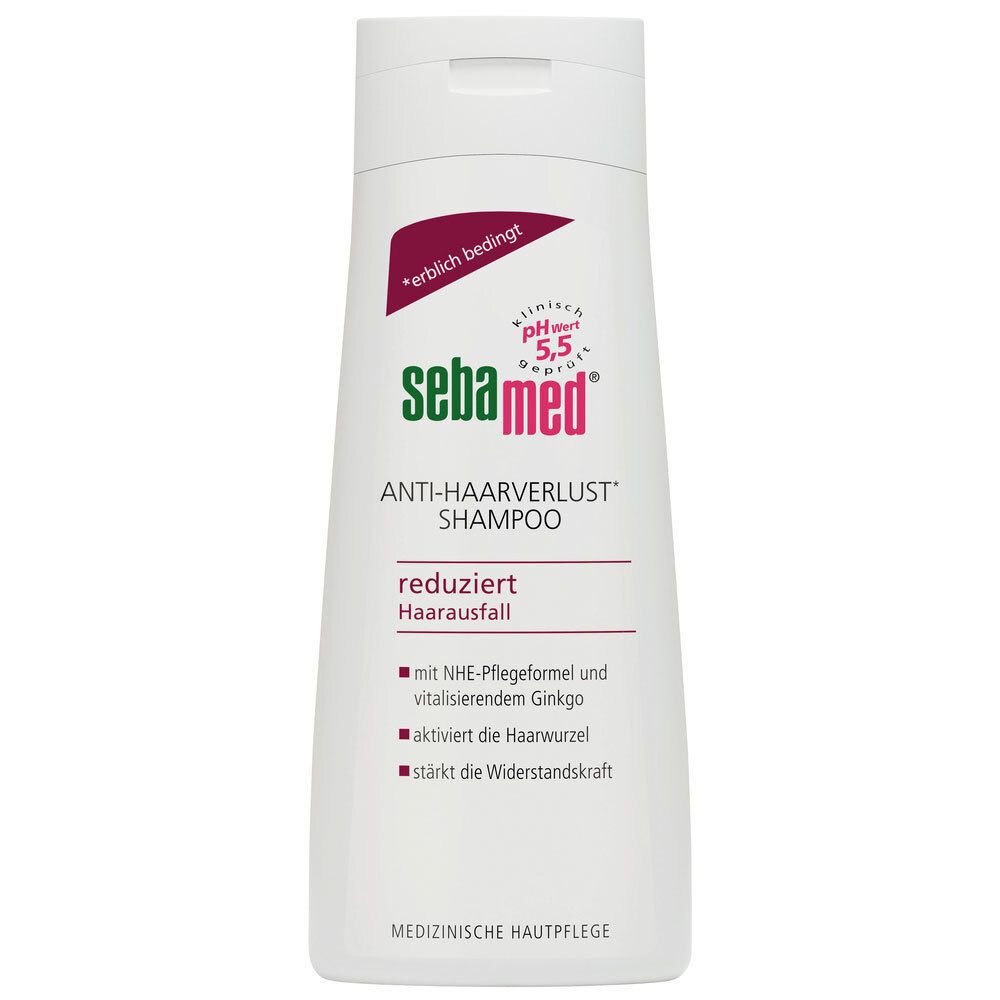 

Шампунь Sebamed от выпадения волос с кофеином и гинкго билоба PH 5.5 200 мл, Anti-Haarverlust