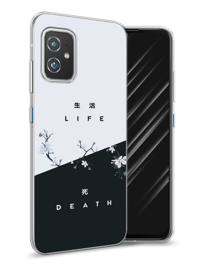 

Чехол Awog на Asus ZenFone 8 "Life and death", Черный;серый, 44450-7