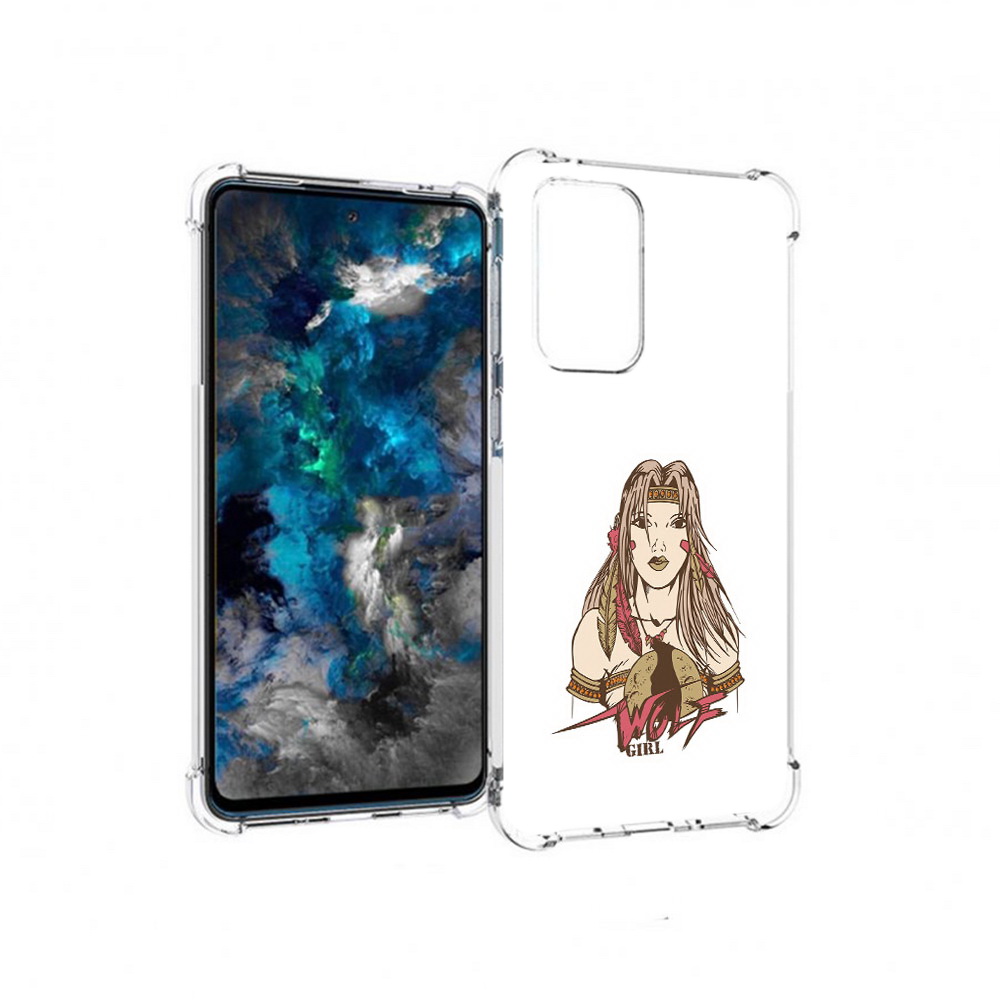 

Чехол MyPads Tocco для Samsung Galaxy A33 5G девушка волк, Прозрачный, Tocco