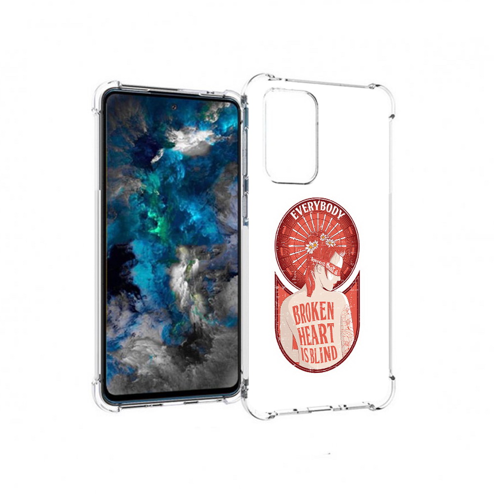 

Чехол MyPads Tocco для Samsung Galaxy A33 5G девушка разбитое сердце, Прозрачный, Tocco