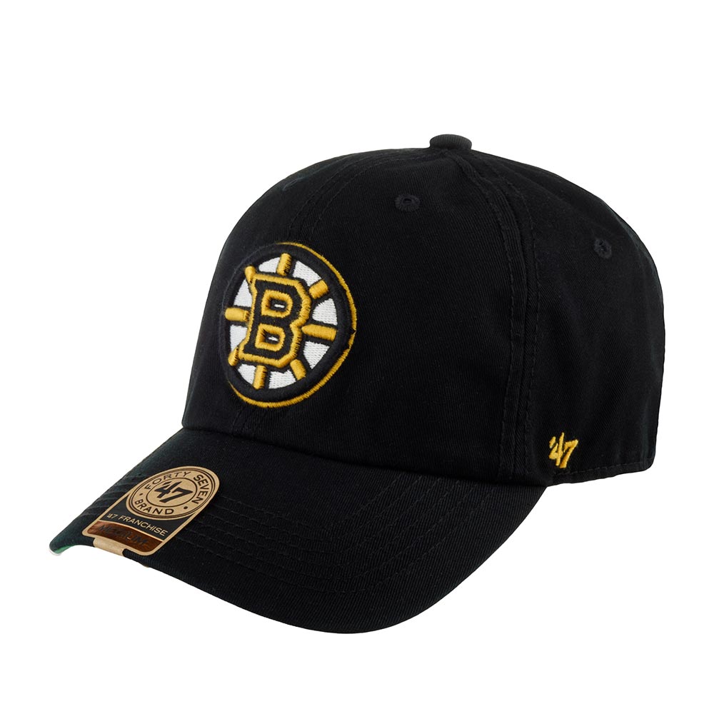 Бейсболка унисекс 47 BRAND H-FSVNF01RPF-BK Boston Bruins NHL черная, р.61